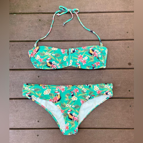 OndadeMar bikini size Small tropical toucan print - Picture 2 of 11
